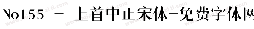 No155 - 上首中正宋体字体转换